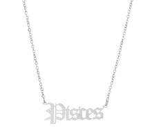 Load image into Gallery viewer, Zodiac sign name necklace
