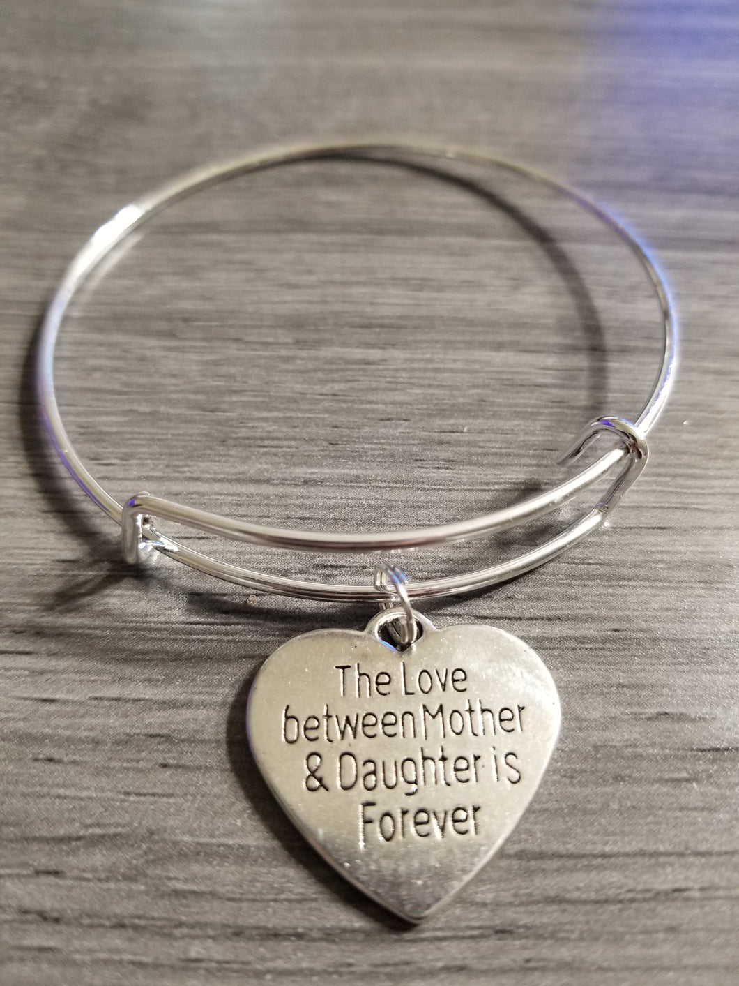 Mother and daughter charm bracelet