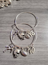 Load image into Gallery viewer, Adjustable Charm Bracelets - Sport theme - Custom Available
