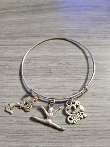 Adjustable Charm Bracelets - Sport theme - Custom Available