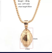 Load image into Gallery viewer, Gold/Silver 3D Sports Necklace for Men and Women
