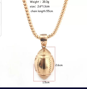 Gold/Silver 3D Sports Necklace for Men and Women