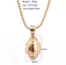 Load image into Gallery viewer, Gold/Silver 3D Sports Necklace for Men and Women
