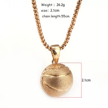 Load image into Gallery viewer, Gold/Silver 3D Sports Necklace for Men and Women
